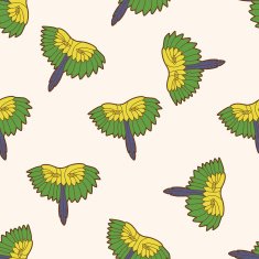 party mask cartoon seamless pattern background N20