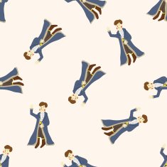 Royal theme prince cartoon seamless pattern background N21