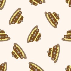 decorating cake 10 cartoon seamless pattern background N48