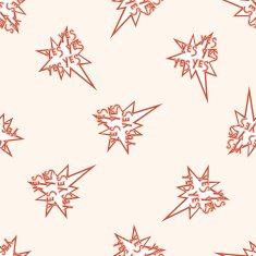 message word yes cartoon seamless pattern background