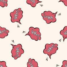 message word what cartoon seamless pattern background N2