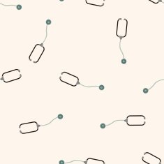 Stethoscope cartoon seamless pattern background N3