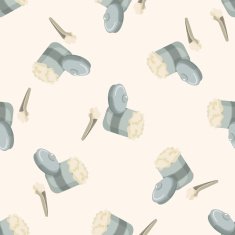 Medical cotton cartoon seamless pattern background