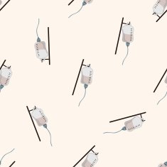 people theme doctor cartoon seamless pattern background N17