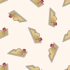 Amusement park facilities cartoon seamless pattern background N130