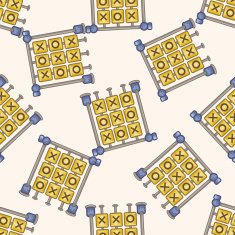 Amusement park facilities cartoon seamless pattern background N135
