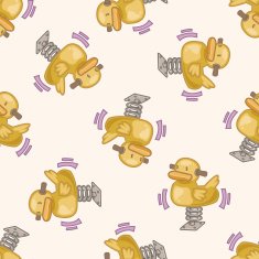 Amusement park facilities cartoon seamless pattern background N137