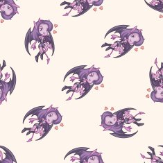 bizarre monster cartoon seamless pattern background N31