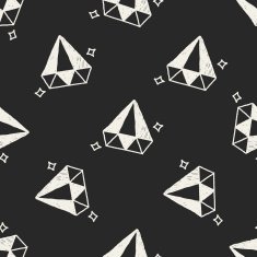 diamond doodle drawing seamless pattern background N2