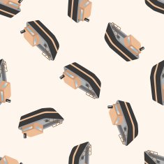 Transportation boat cartoon seamless pattern background N55