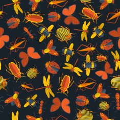 insects seamless pattern 1