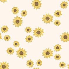 flower cartoon seamless pattern background N24