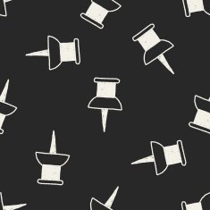 push pin doodle drawing seamless pattern background N2