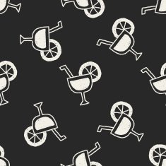 juice doodle drawing seamless pattern background N2