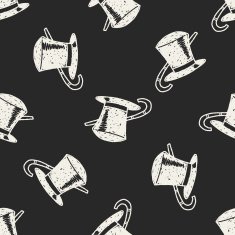 Doodle Topper seamless pattern background N2