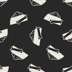 Doodle Fodder seamless pattern background N2