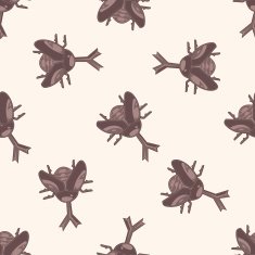 bug cartoon seamless pattern background N42