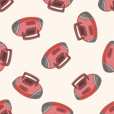 radio cartoon seamless pattern background N38
