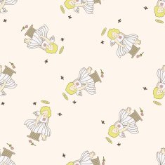 angel cartoon seamless pattern background N60