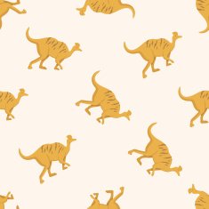 dinosaur cartoon seamless pattern background N34