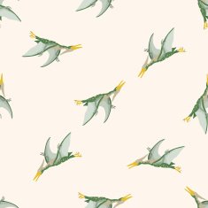 dinosaur cartoon seamless pattern background N37