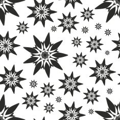 Seamless pattern with abstract flowers Repeating modern stylish geometric background N5