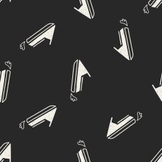 doodle water scooter seamless pattern background N2