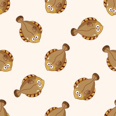 fish cartoon seamless pattern background N30