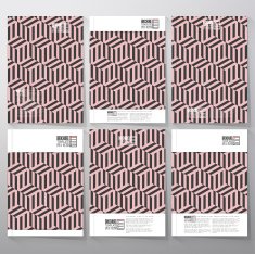 Brochure flyer or booklet for business template vector Recurring cubes N2