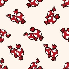 candy cartoon seamless pattern background N16