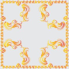 ornamental vector frame N4