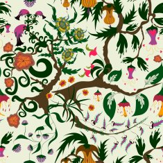 Fairy floral seamless pattern N3