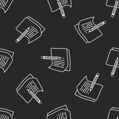 Doodle Paper seamless pattern background N2