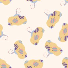 style pumpkin cartoon seamless pattern background N7