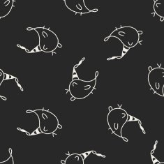doodle birthday bird seamless pattern background N2