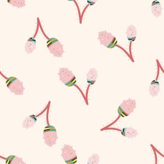 flower cartoon seamless pattern background N27