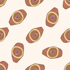sea animal cucumber cartoon seamless pattern background
