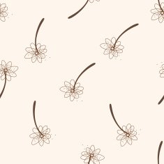 flower cartoon seamless pattern background N40