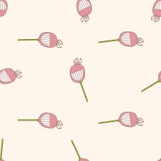 flower cartoon seamless pattern background N42