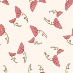 flower cartoon seamless pattern background N43
