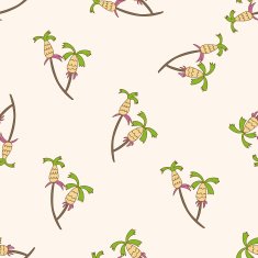 flower cartoon seamless pattern background N47