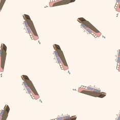 Transportation boat cartoon seamless pattern background N64