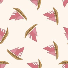 Transportation boat cartoon seamless pattern background N70