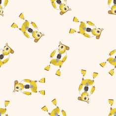 robot cartoon seamless pattern background N78