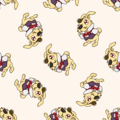 alice in wonderland cartoon seamless pattern background N14