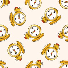 alice in wonderland cartoon seamless pattern background N15