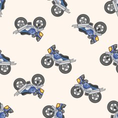 transportation motor cartoon seamless pattern background N18