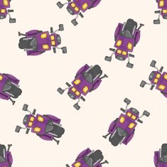 transportation motor cartoon seamless pattern background N19