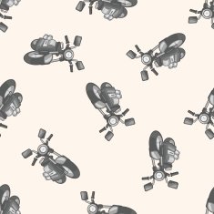 transportation motor cartoon seamless pattern background N24