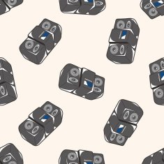 style radio cartoon seamless pattern background N6